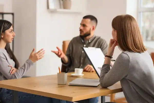 Image of couple access free mediation using family mediation voucher scheme St Albans